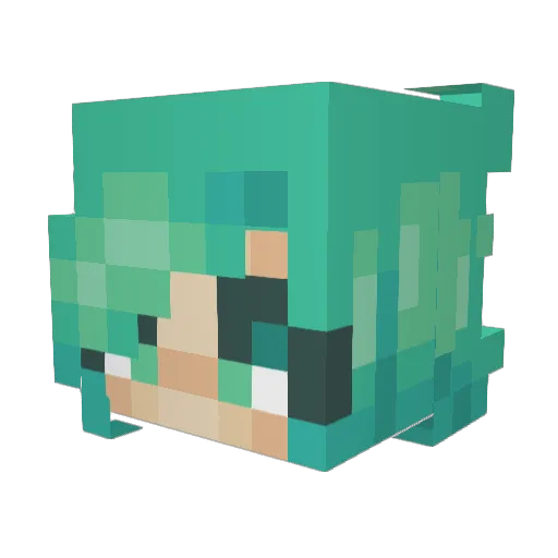 _rowan27_ Minecraft avatar head, 3D render