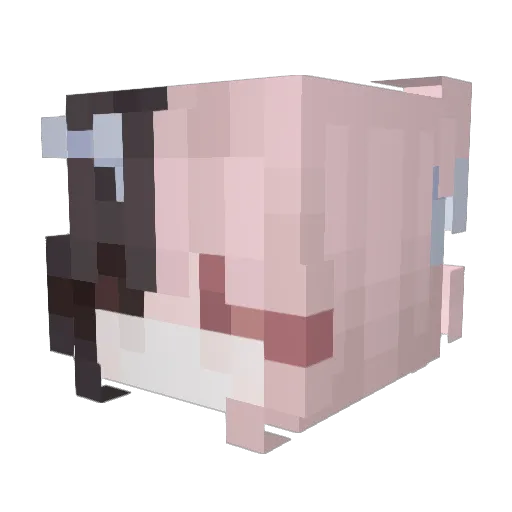 _rql Minecraft avatar head, 3D render