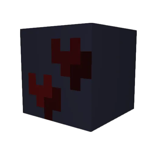 _rroses Minecraft avatar head, 3D render