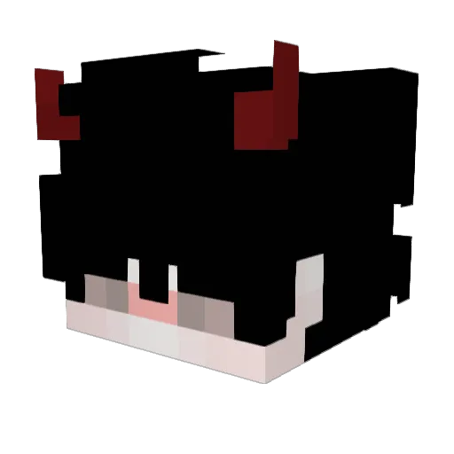 _runn_ Minecraft avatar head, 3D render
