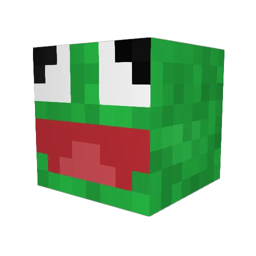 _sN1pZ_ Minecraft avatar head, 3D render