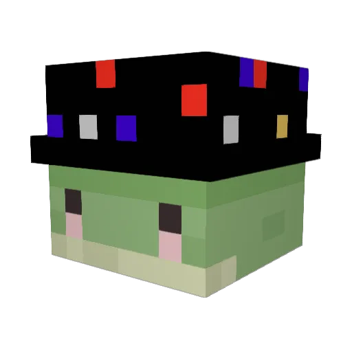 _sSNEKSs_ Minecraft avatar head, 3D render