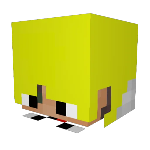 _s_e_b_i Minecraft avatar head, 3D render