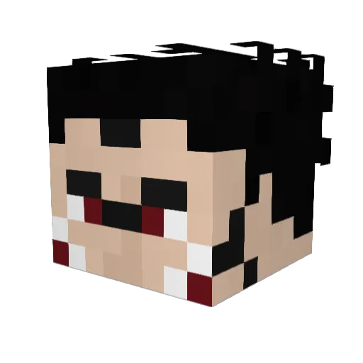 _s_e_b_y_ Minecraft avatar head, 3D render