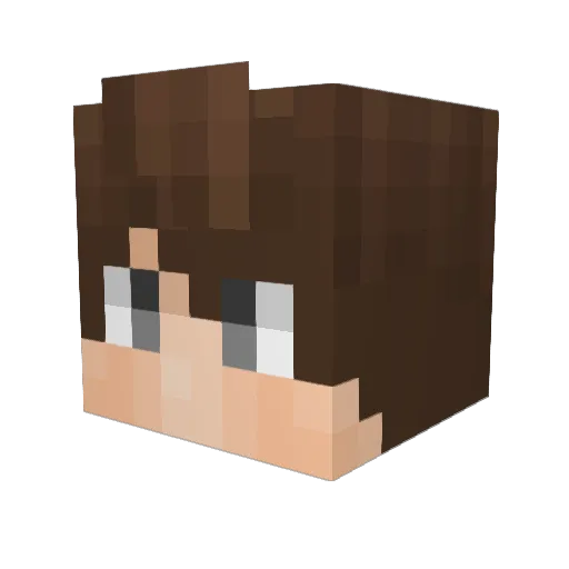 _sa3d Minecraft avatar head, 3D render