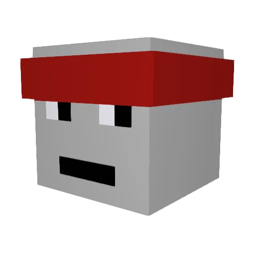 _sabor Minecraft avatar head, 3D render