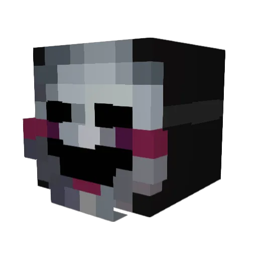 _sahka_ Minecraft avatar head, 3D render