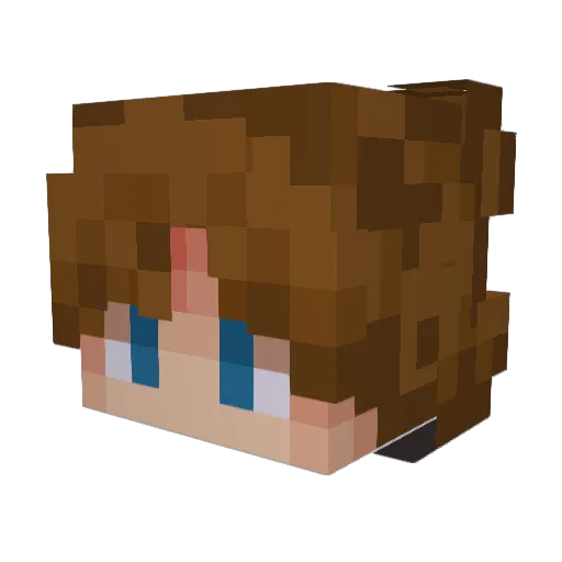 _samw1ch Minecraft avatar head, 3D render