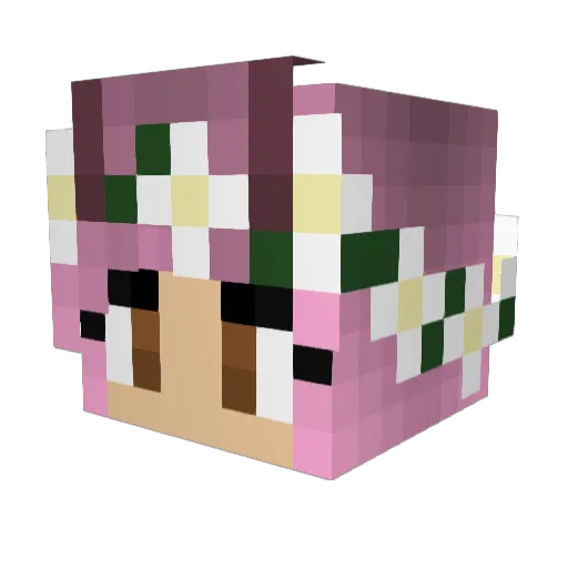_sassqueen_ Minecraft avatar head, 3D render