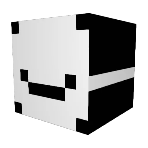_sbm Minecraft avatar head, 3D render