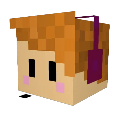 _scatterbrain_ Minecraft avatar head, 3D render