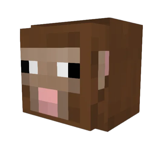 _scazza Minecraft avatar head, 3D render