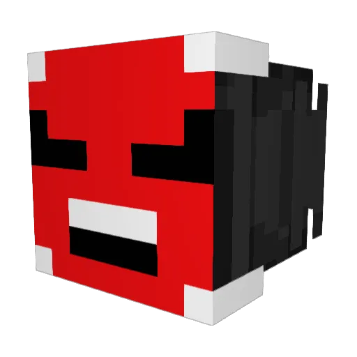 _scevb_ Minecraft avatar head, 3D render