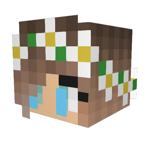 _scottvs_ Minecraft avatar head, 3D render