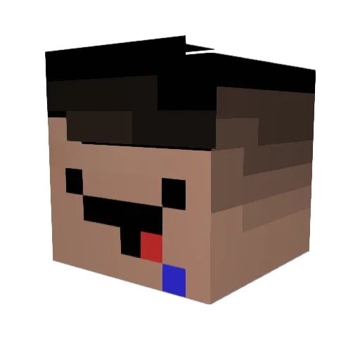 _sego Minecraft avatar head, 3D render