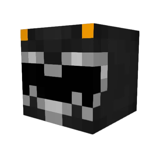 _senzai Minecraft avatar head, 3D render