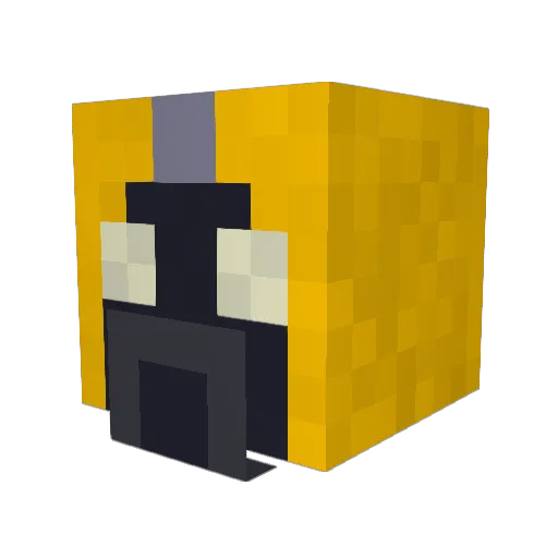 _serendipitous Minecraft avatar head, 3D render