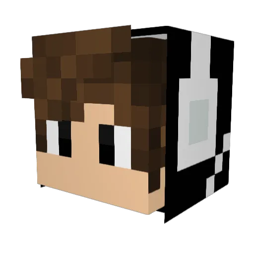 _seseke_ Minecraft avatar head, 3D render