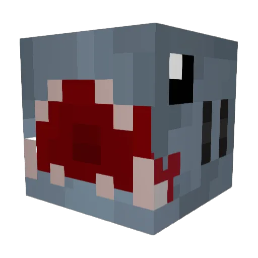 _sharkss Minecraft avatar head, 3D render