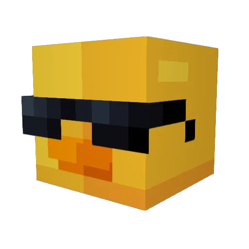 _shaww Minecraft avatar head, 3D render