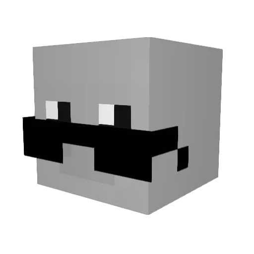 _shelocs Minecraft avatar head, 3D render