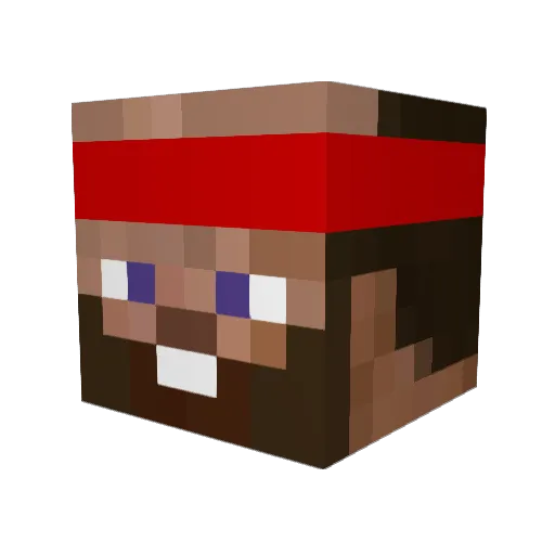 _shez_ Minecraft avatar head, 3D render