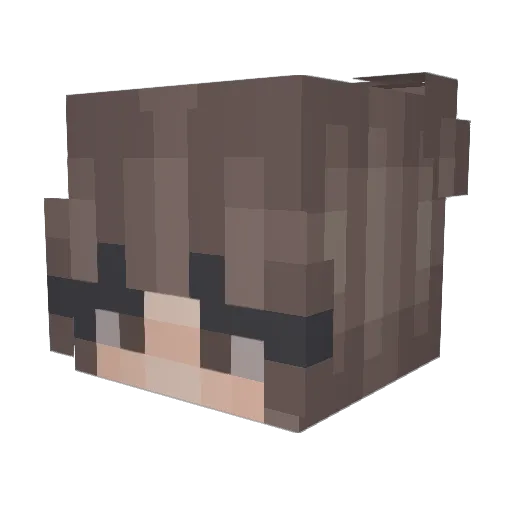 _shireen Minecraft avatar head, 3D render