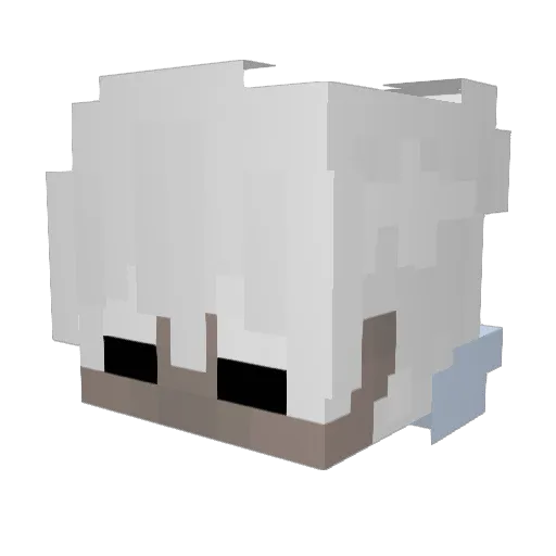 _shizuho_ Minecraft avatar head, 3D render