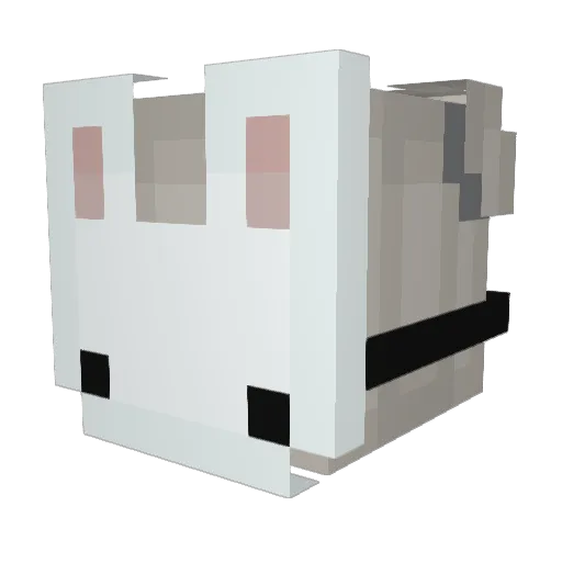 _shortie Minecraft avatar head, 3D render