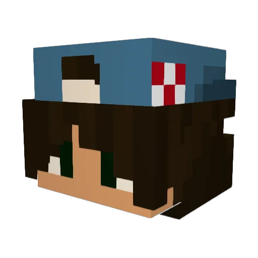 _shurifin_ Minecraft avatar head, 3D render