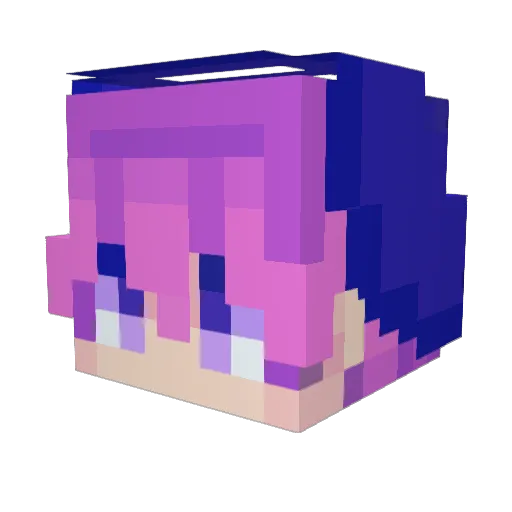 _sillc Minecraft avatar head, 3D render