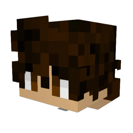 _sin_ner Minecraft avatar head, 3D render