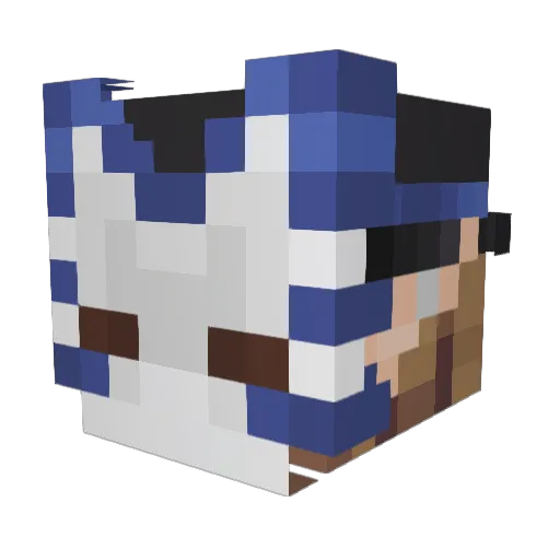 _sindu_ Minecraft avatar head, 3D render