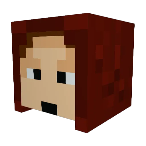 _singgle_ Minecraft avatar head, 3D render