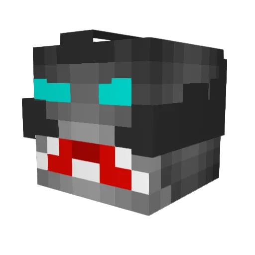 _skelton_ Minecraft avatar head, 3D render