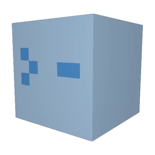 _sketchh Minecraft avatar head, 3D render