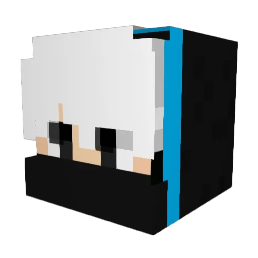 _skillix_ Minecraft avatar head, 3D render