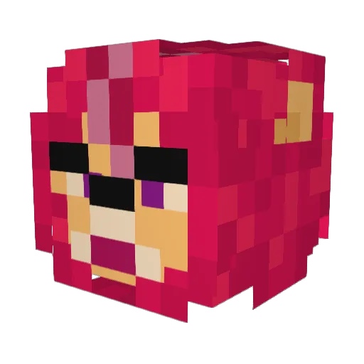 _slattic_ Minecraft avatar head, 3D render