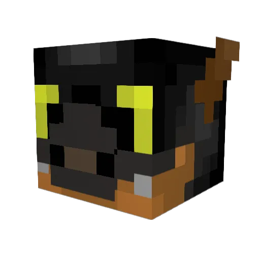 _slippy_ Minecraft avatar head, 3D render