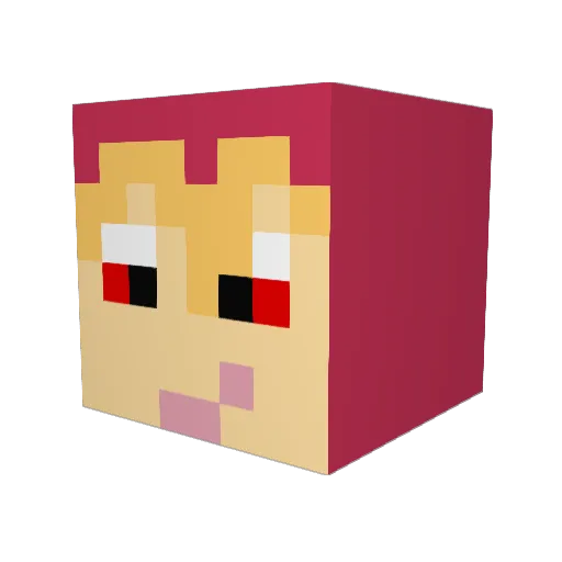 _slizzard_ Minecraft avatar head, 3D render