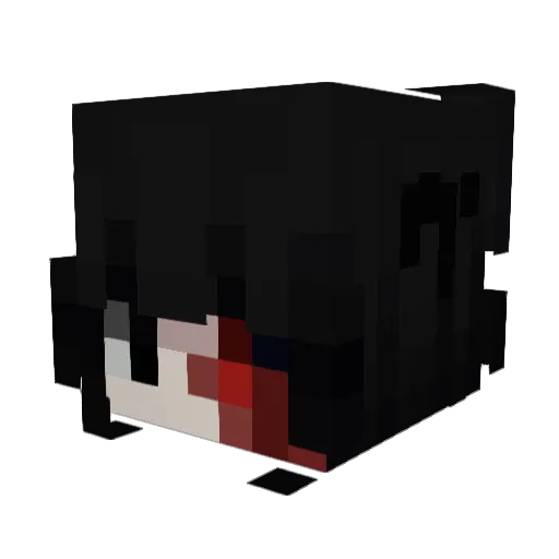 _sll Minecraft avatar head, 3D render