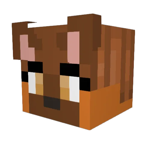 _snickerdoo Minecraft avatar head, 3D render