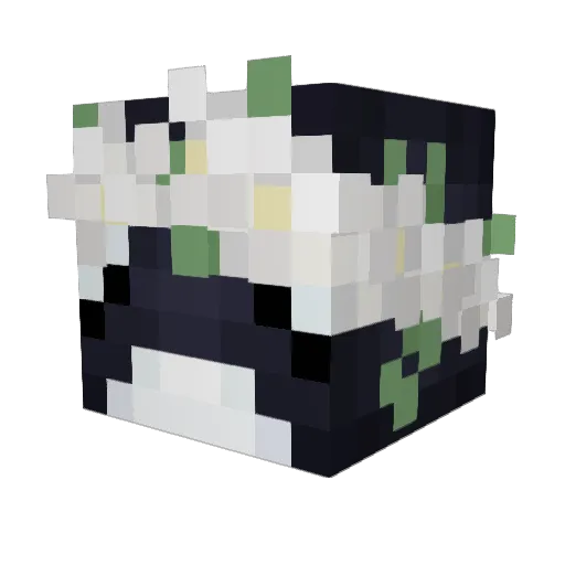 _snowberries Minecraft avatar head, 3D render