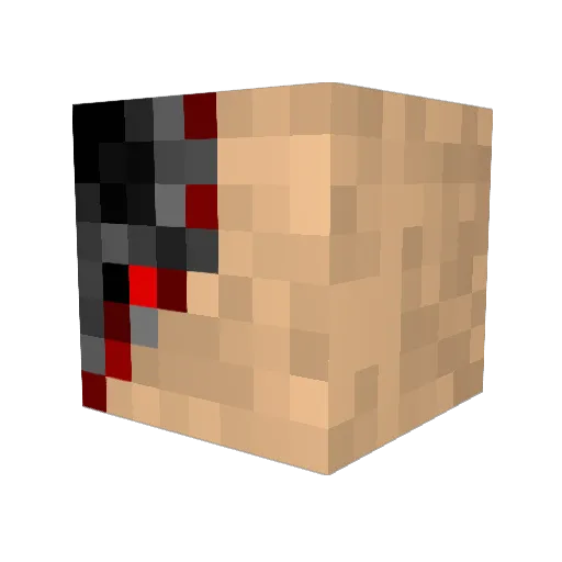 _somebody_ Minecraft avatar head, 3D render