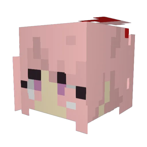 _sonechka Minecraft avatar head, 3D render
