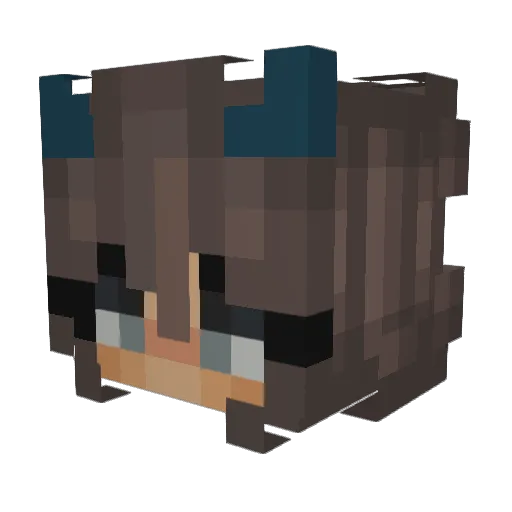 _sophieex Minecraft avatar head, 3D render