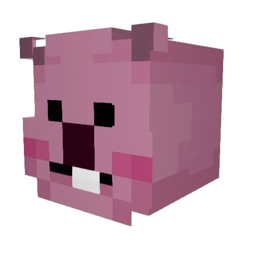 _sose_ Minecraft avatar head, 3D render