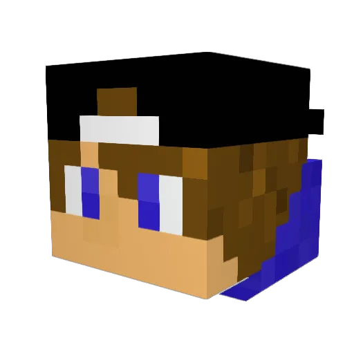 _spfc_ Minecraft avatar head, 3D render