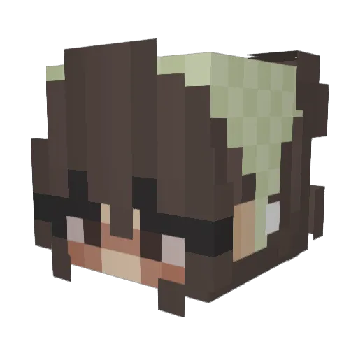 _spigs_ Minecraft avatar head, 3D render