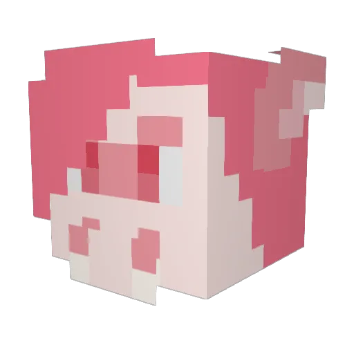 _sponker_ Minecraft avatar head, 3D render
